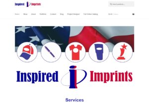 Inspired Imprints website design